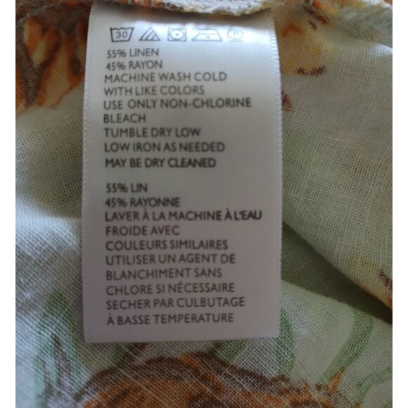 Urban Outfitters Cooperative Linen Blend Womens Sunflower Sundress Large Pockets - Picture 14 of 14